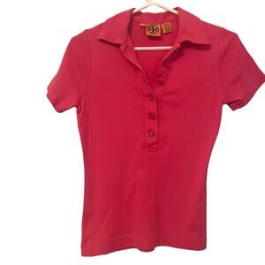 Tory Burch‎ Pink Polo Shirt Size XS